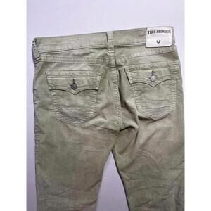 True Religion Ricky Men’s Pants 33x30 Olive Khaki Relaxed Straight